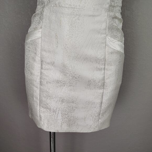 Reformation Liliwen Mini Dress Detachable Train Ivory Train Size 0 Wedding Bride - Picture 14 of 16